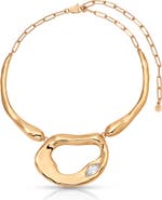Ettika Molten Marquise Crystal Necklace