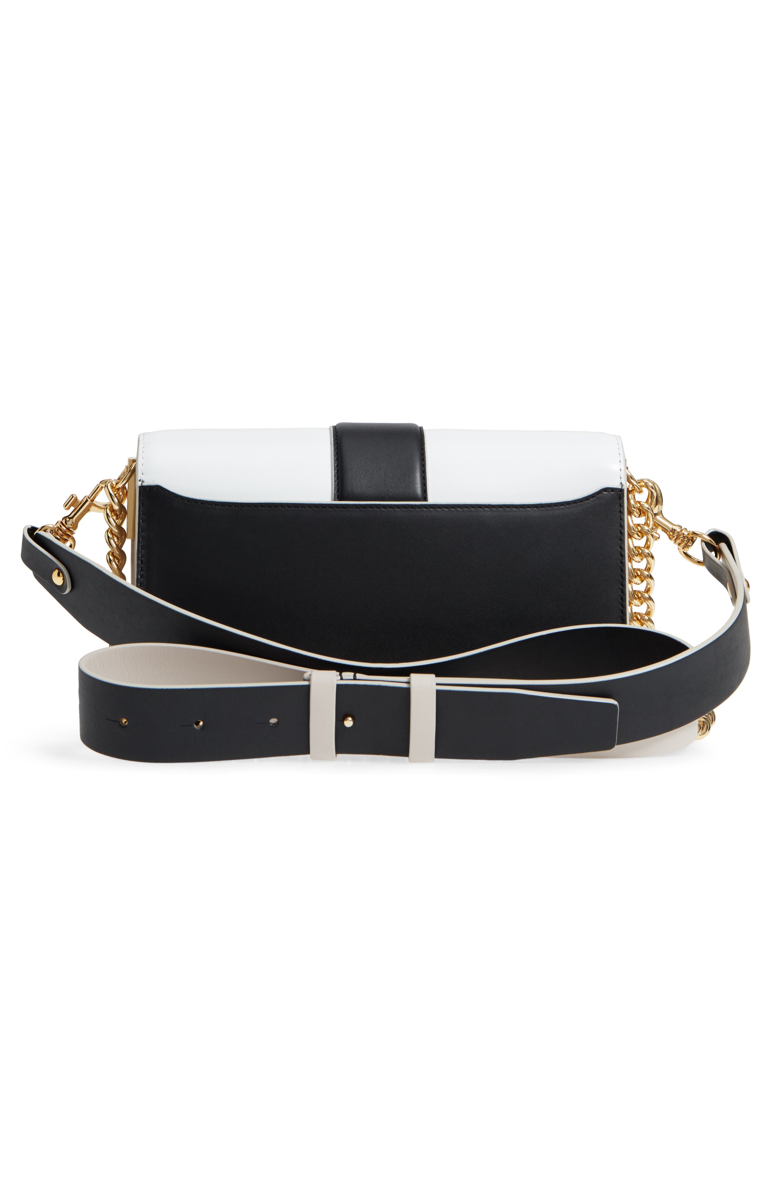 Diane von Furstenberg Bonne Journée Half Moon Leather Crossbody Bag, Alternate, color, 