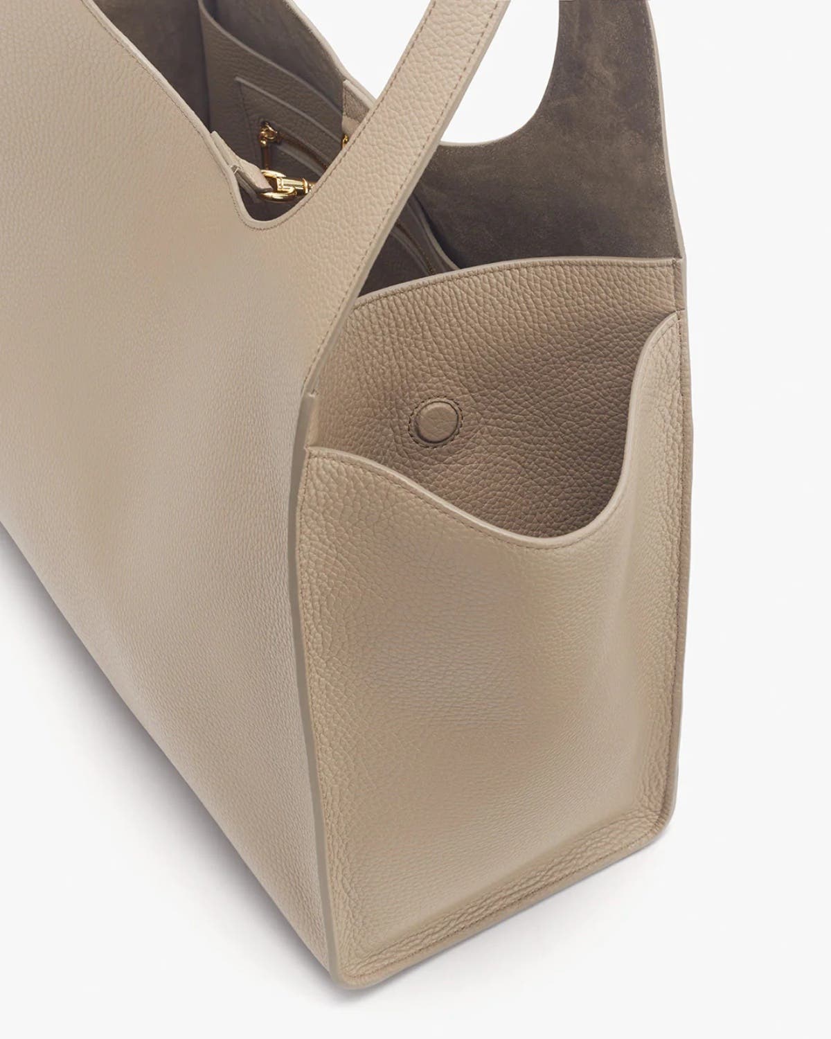 Double Loop Satchel, Alternate, color, Stone