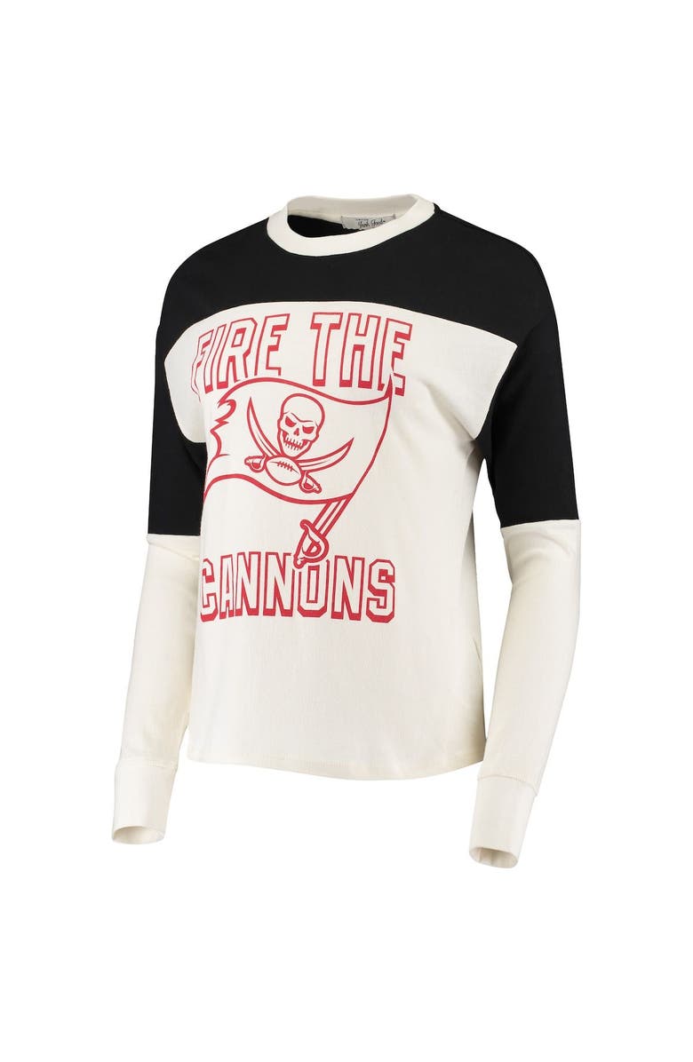 Junk Food Women's Junk Food Cream Tampa Bay Buccaneers Fire The Cannons Comeback Long Sleeve T-Shirt, Alternate, color, 