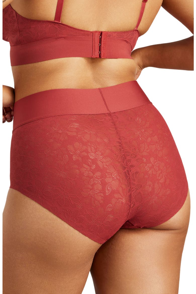 Soft Lace Boy Brief, Alternate, color, Rosewood