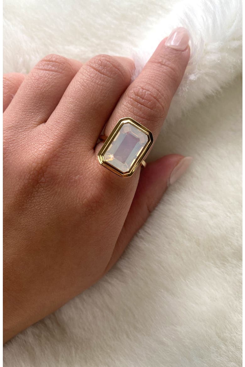 Manhattan Cocktail Ring, Alternate, color, WHITE