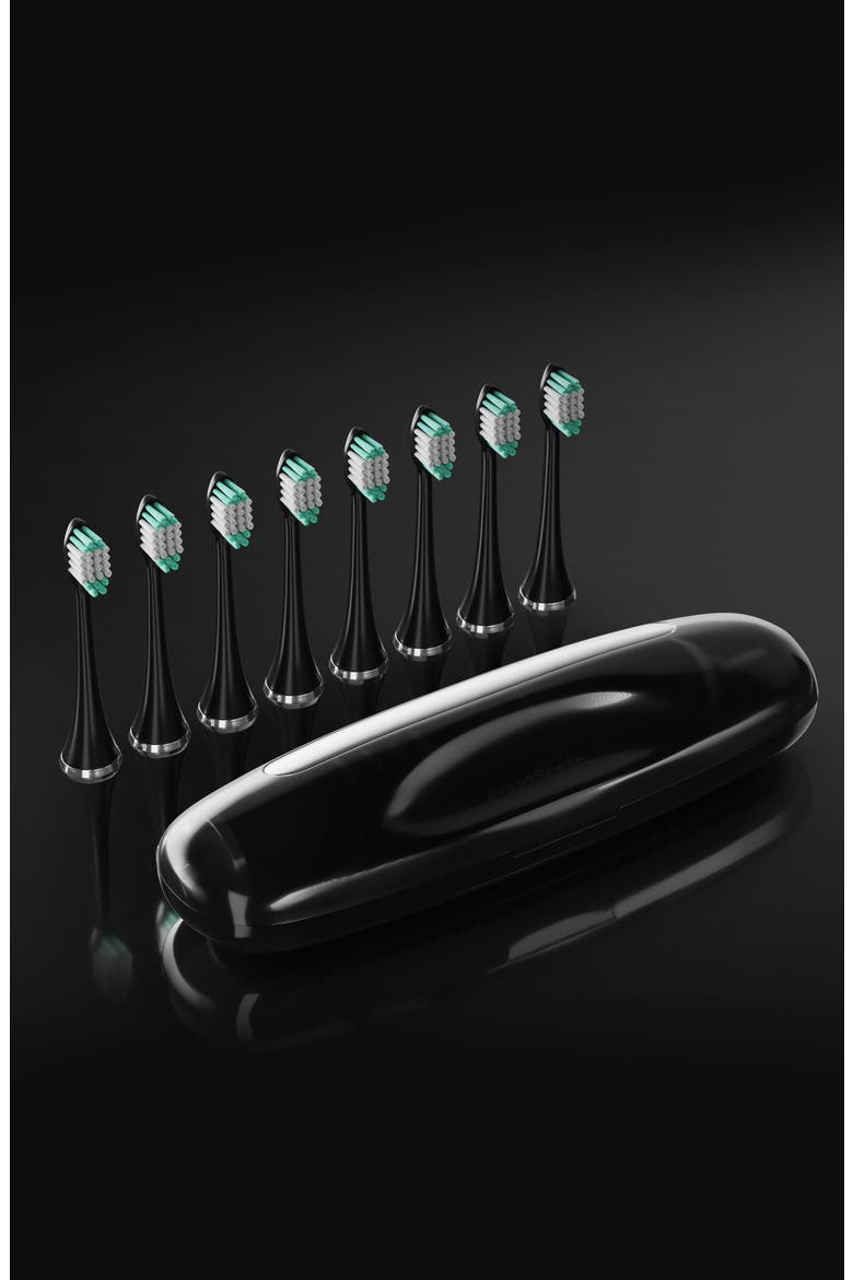 Black Series Ultra Sonic Whitening Electric ToothBrush Set, Alternate, color, BLACK