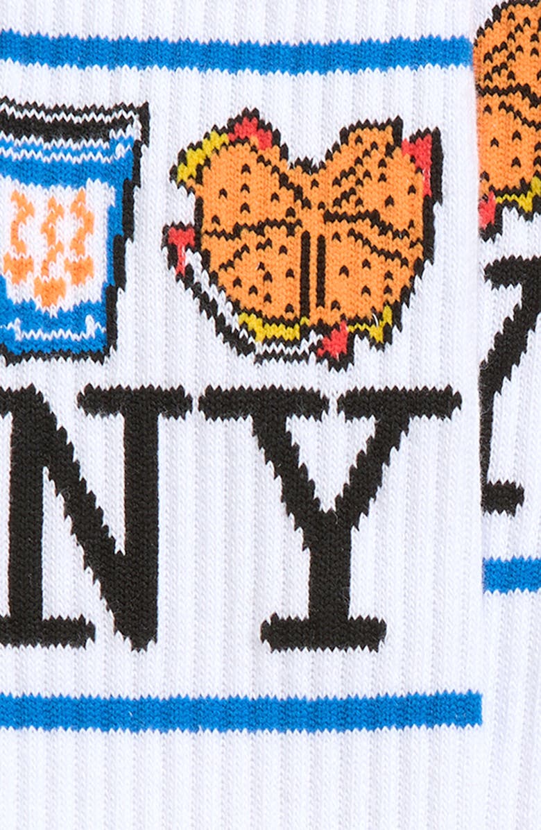 PiccoliNY NY Crew Socks, Alternate, color, Bacon Egg And Cheese