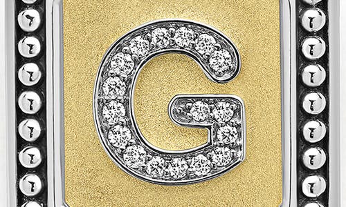 Lagos Signature Caviar Initial Enhancer In Two-tone G