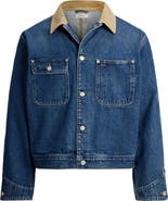Polo Ralph Lauren Corduroy Collar Denim Trucker Jacket