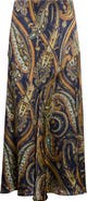 Etro Paisley Print Midi Skirt