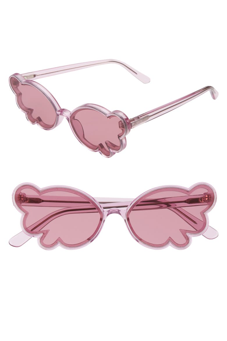 Butterfly Sunglasses, Main, color, LILAC
