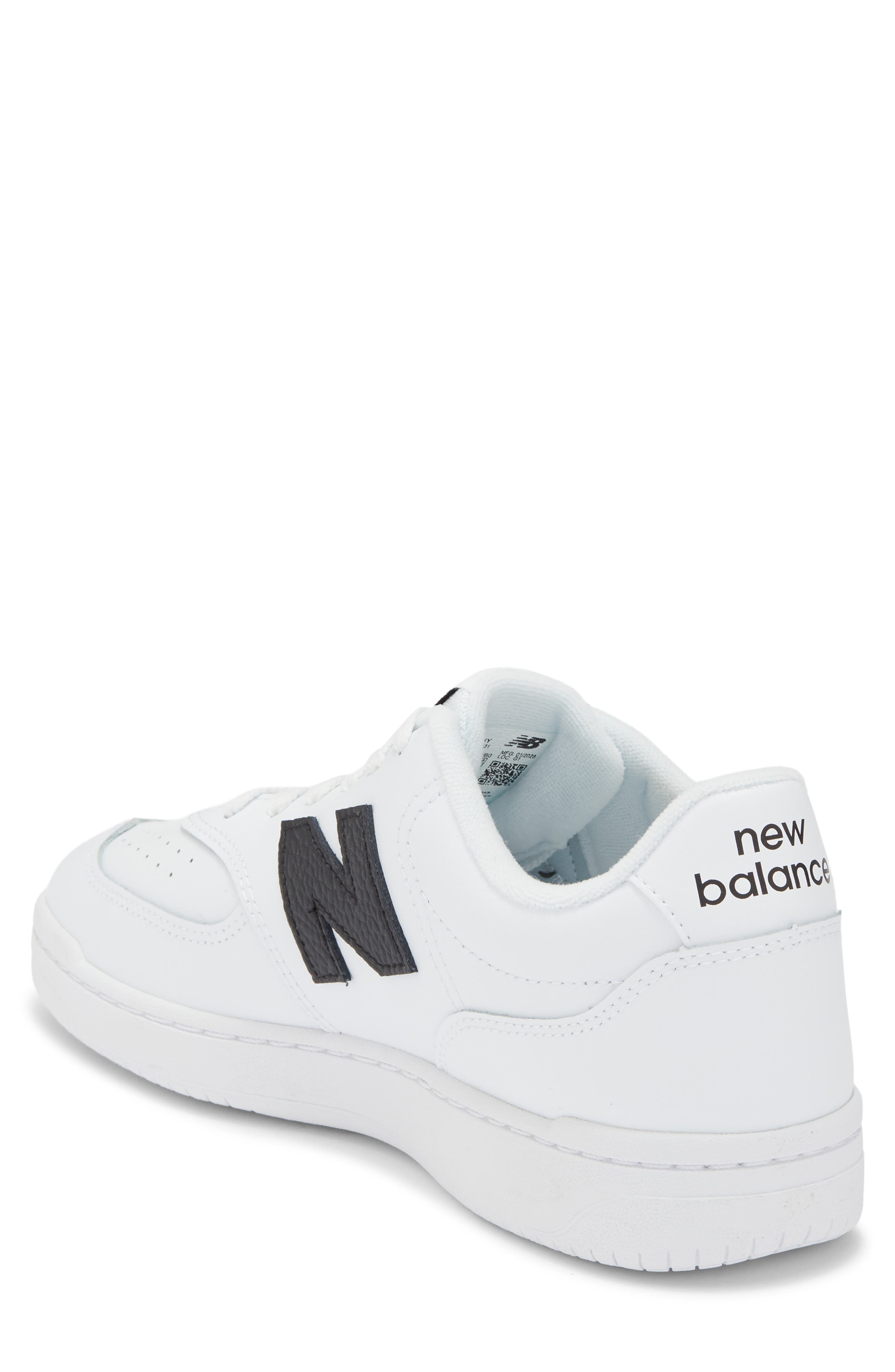 803 Sneaker, Alternate, color, NB 103 WHITE/ BLACK