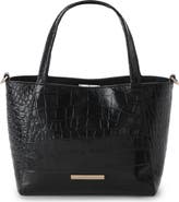 Brahmin Small Mona Croc Embossed Leather Tote