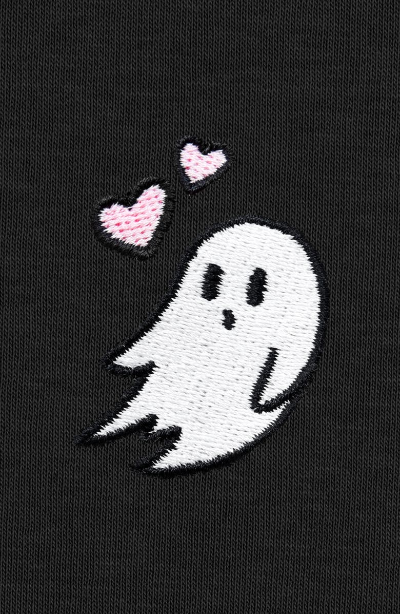 Dalix Heartly Ghost Relaxed Midweight Fleece Pullover Hoodie, Alternate, color, 