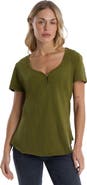 Wilt V-Neck Henley Short Sleeve Tee