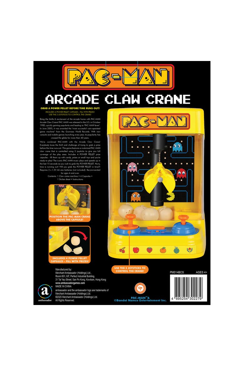 Arcade Claw Crane - Core Series, Lights-Sounds Tabletop Game, Kids 4+, Alternate, color, Multicolored