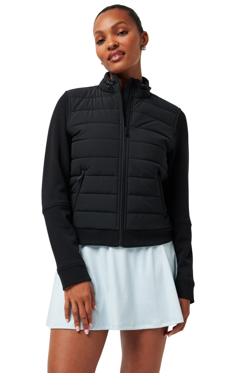 TravisMathew Skyloft Soft Espresso Martini Full Zip Quilted Jacket, Alternate, color,
