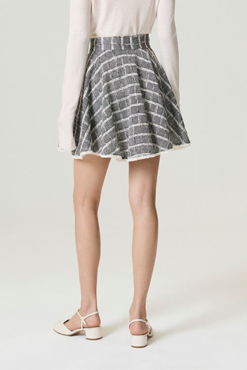 Nocturne Ruffled Hem Mini Skirt In Multi