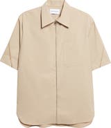 Givenchy Embroidered Logo Short Sleeve Zip Shirt