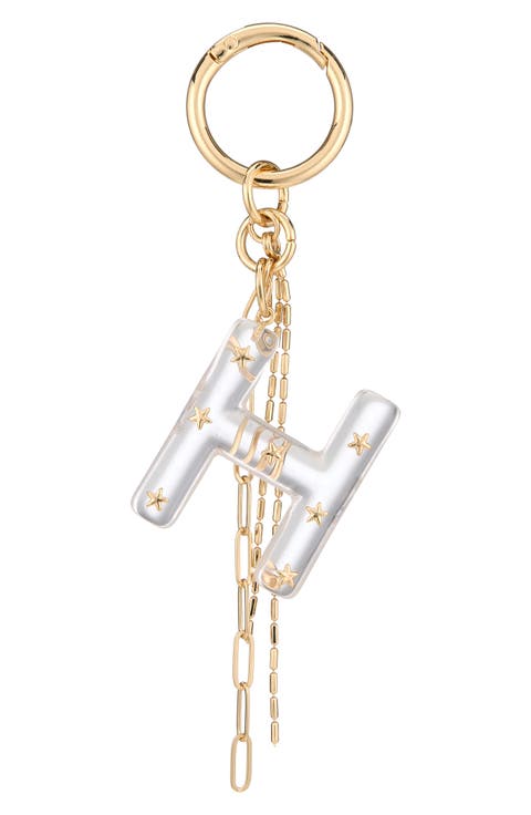 Star Studded Initial Bag Charm