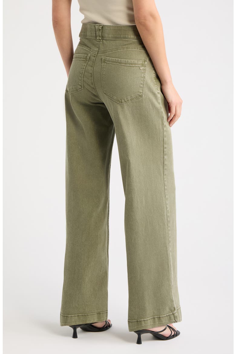 Sam High Waist Wide Leg Jeans, Alternate, color, WASHED GREEN TEA