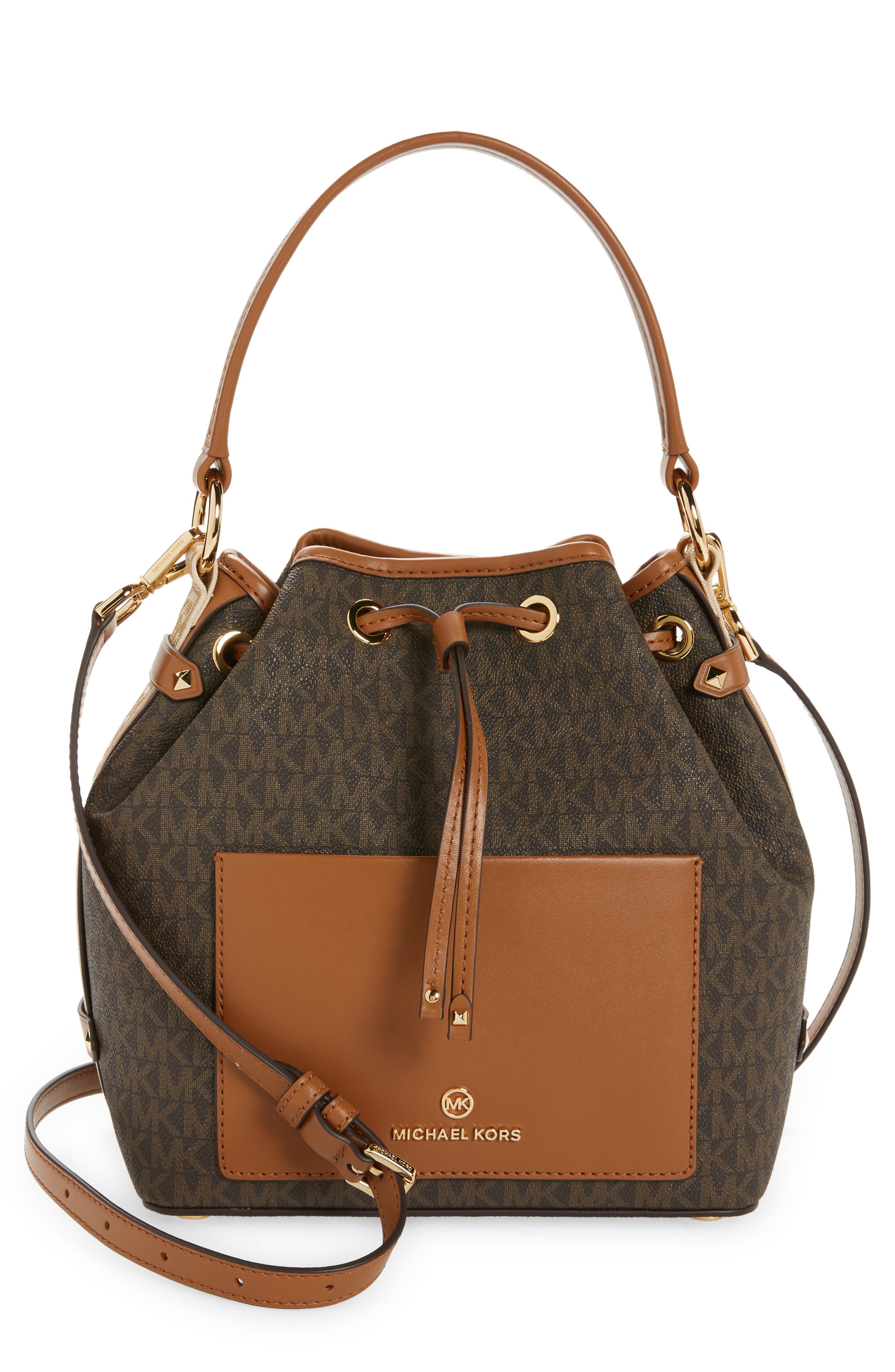 MICHAEL Michael Kors Maeve Medium Bucket Bag, Main, color, 