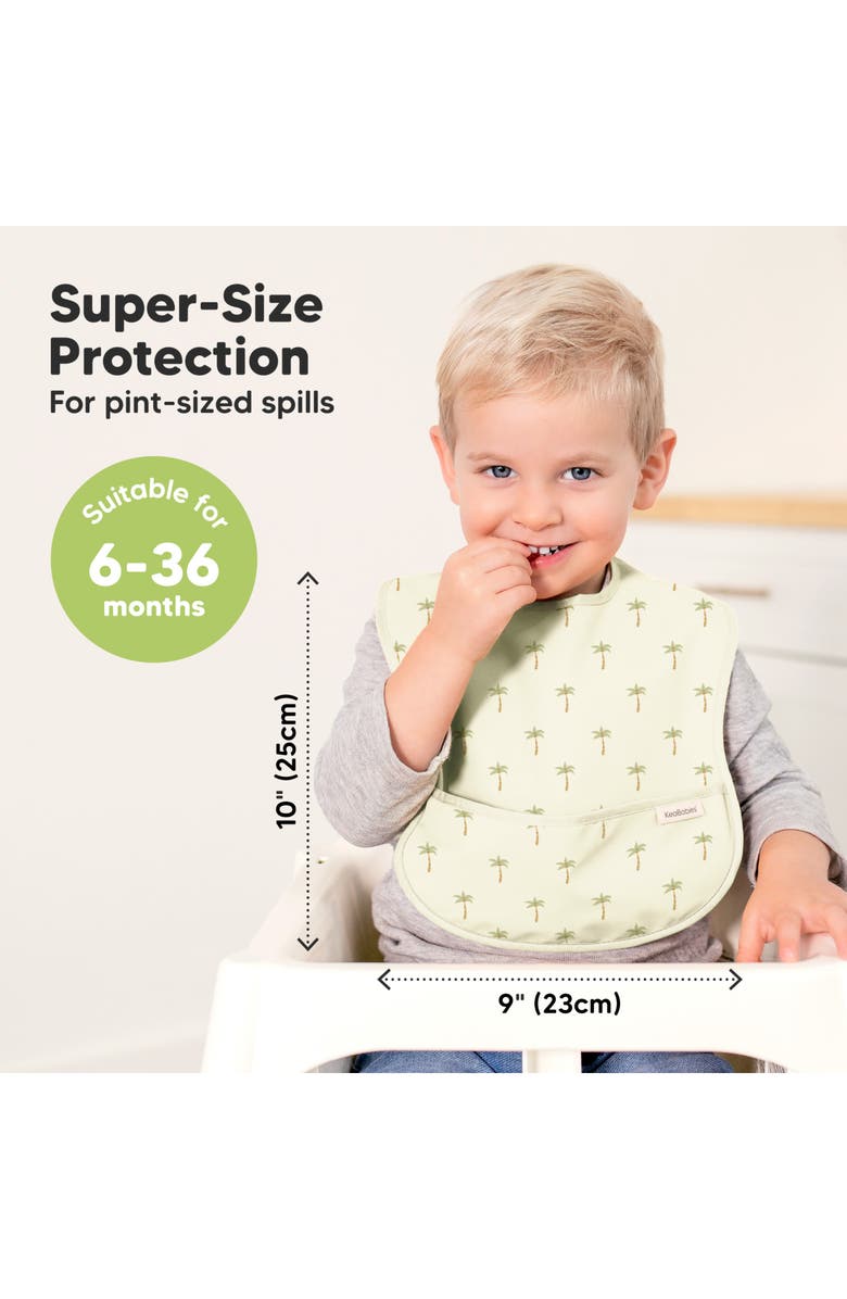 KeaBabies 3-Pack Presto Waterproof Bibs, Alternate, color, Roarsome