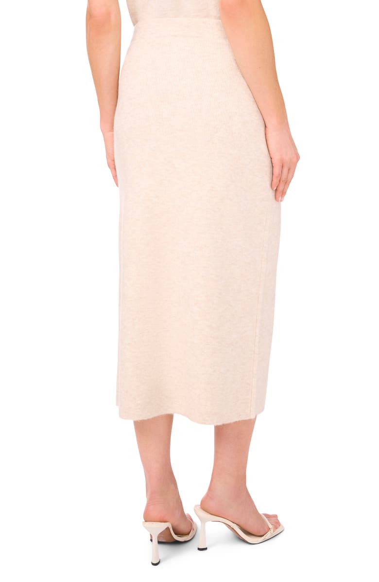 CeCe Rib Sweater Midi Skirt, Alternate, color, Malted