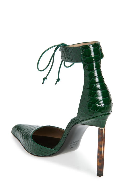 Tom Ford Ankle Tie Pump In Green