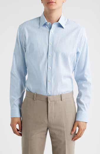 Nordstrom Trim Fit Stripe Premium Performance Dress Shirt