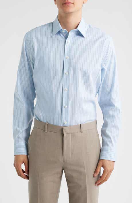 Nordstrom Trim Fit Stripe Premium Performance Dress Shirt
