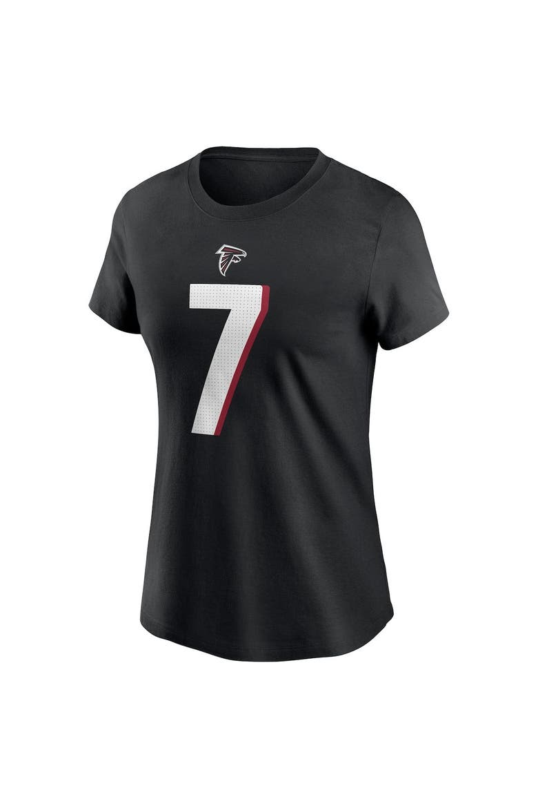 Women's Nike Bijan Robinson Black Atlanta Falcons 2023 NFL Draft First Round Pick Player Name & Number T-Shirt, Alternate, color, Black