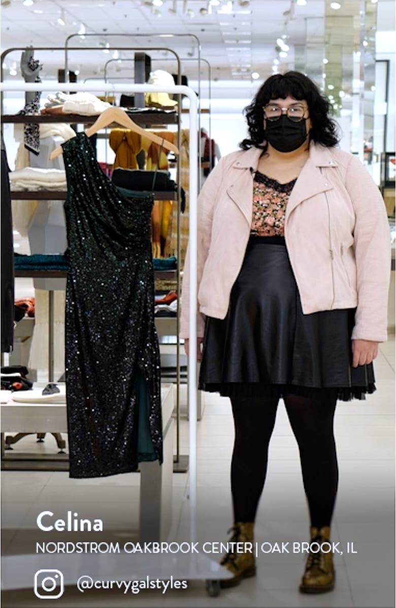 Palmer Sequin One-Shoulder Dress, sales video thumbnail