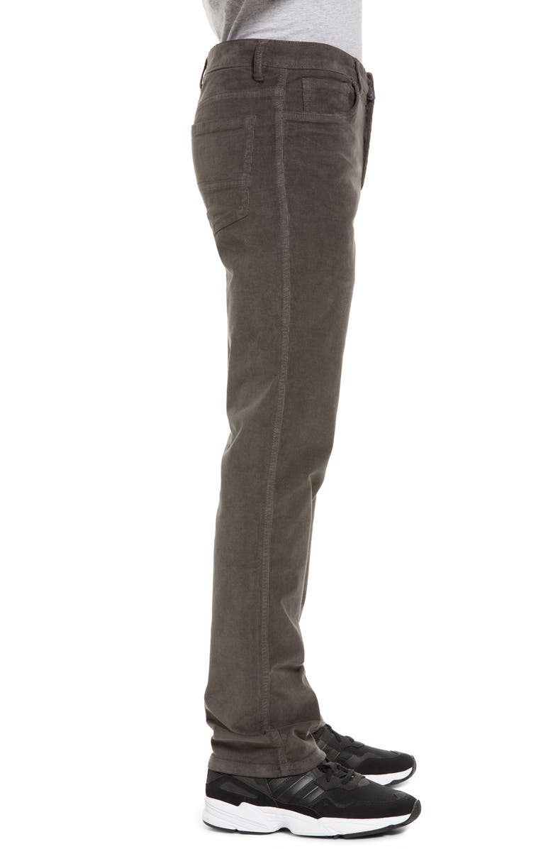 Vintage 1946 Stretch Corduroy Five Pocket Pants, Alternate, color, Charcoal