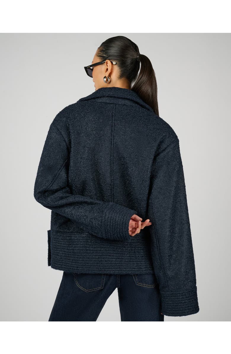WeWoreWhat Moto Wool Jacket, Alternate, color, Dark Navy