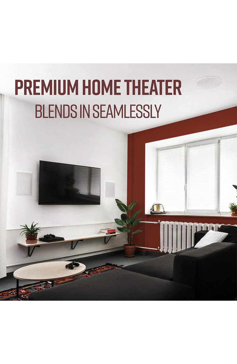 Polk Audio RC65i 2 Way In Wall Speakers - 4 Pack, Alternate, color, White