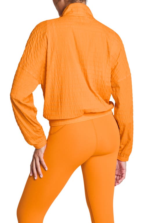 Spanx ® Active Run Water Resistant Half-zip Jacket In Orange