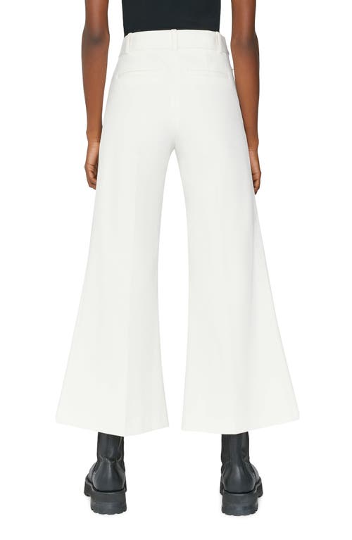 Frame Le Palazzo High-rise Wide-leg Jeans In Bone