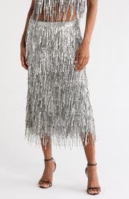rag & bone Billie Sequin Midi Skirt