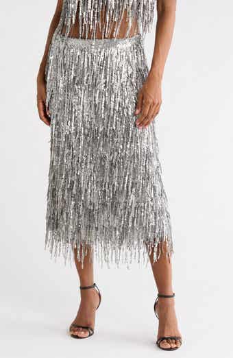 Billie Sequin Midi Skirt