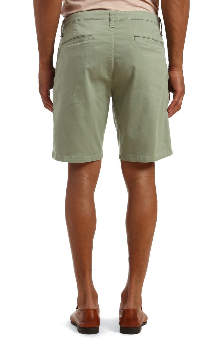 34 Heritage Nevada Flat Front Twill Shorts, Alternate, color, Green Soft Touch