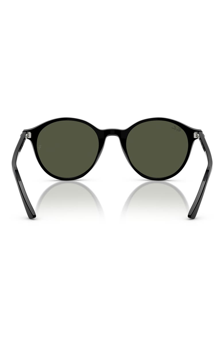 Phantos 53mm Round Sunglasses, Alternate, color, BLACK