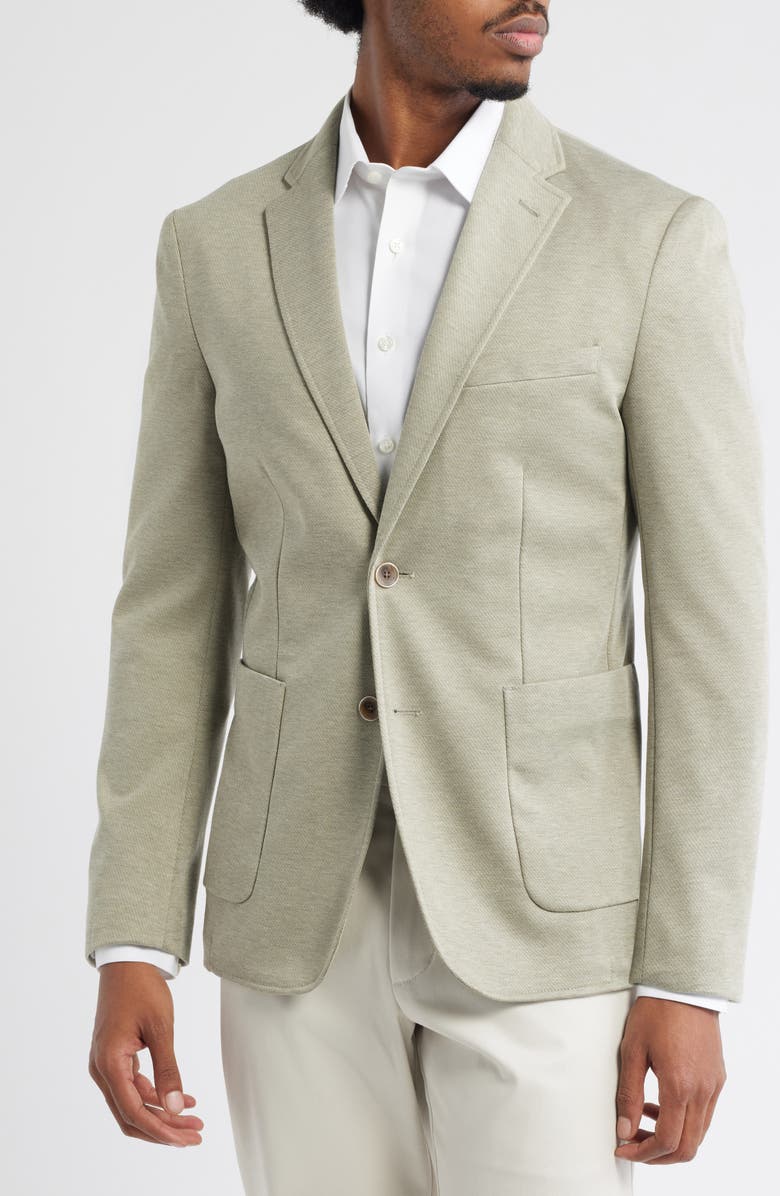 DANIEL HECHTER Heathered Stretch Twill Sport Coat, Alternate, color, Green