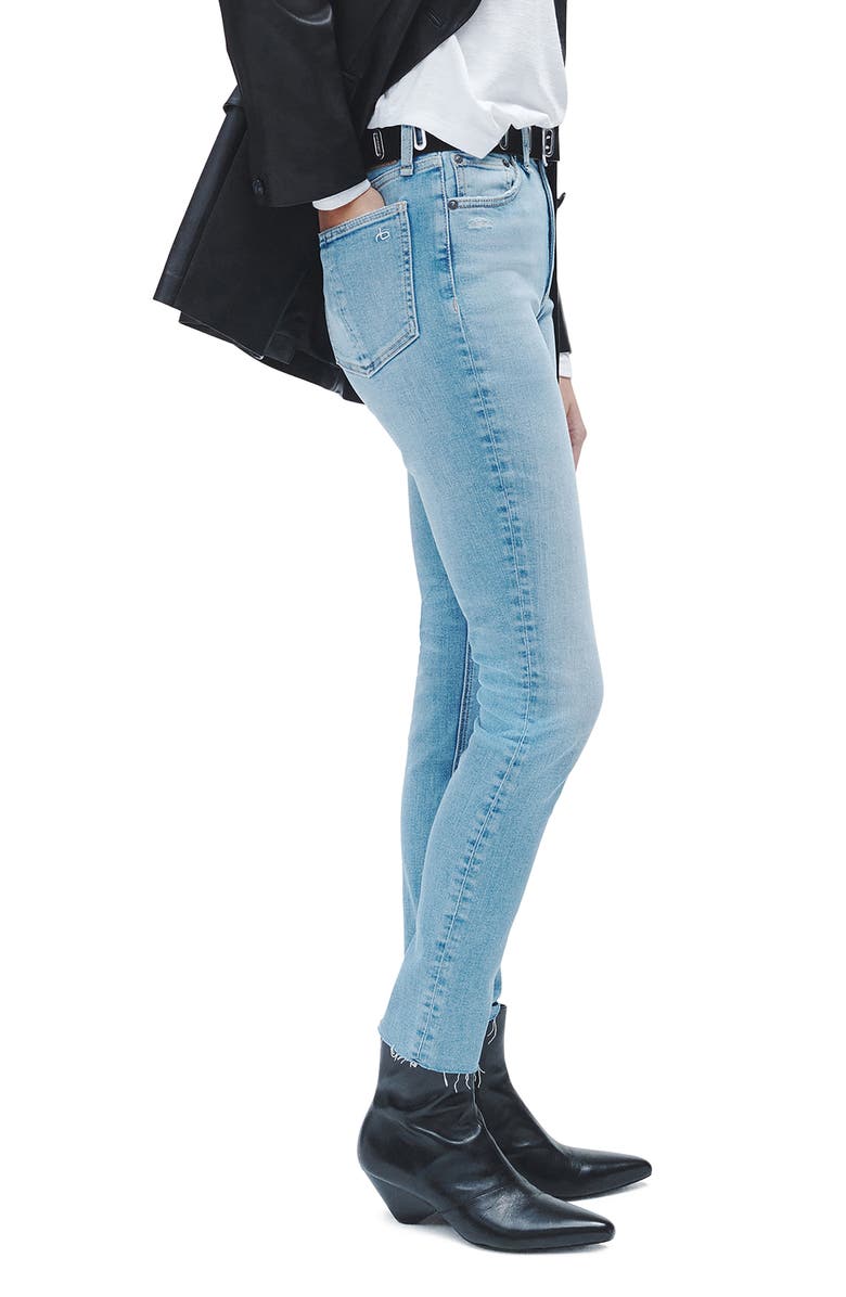 rag & bone Nina High Waist Skinny Jeans, Alternate, color, Clemente