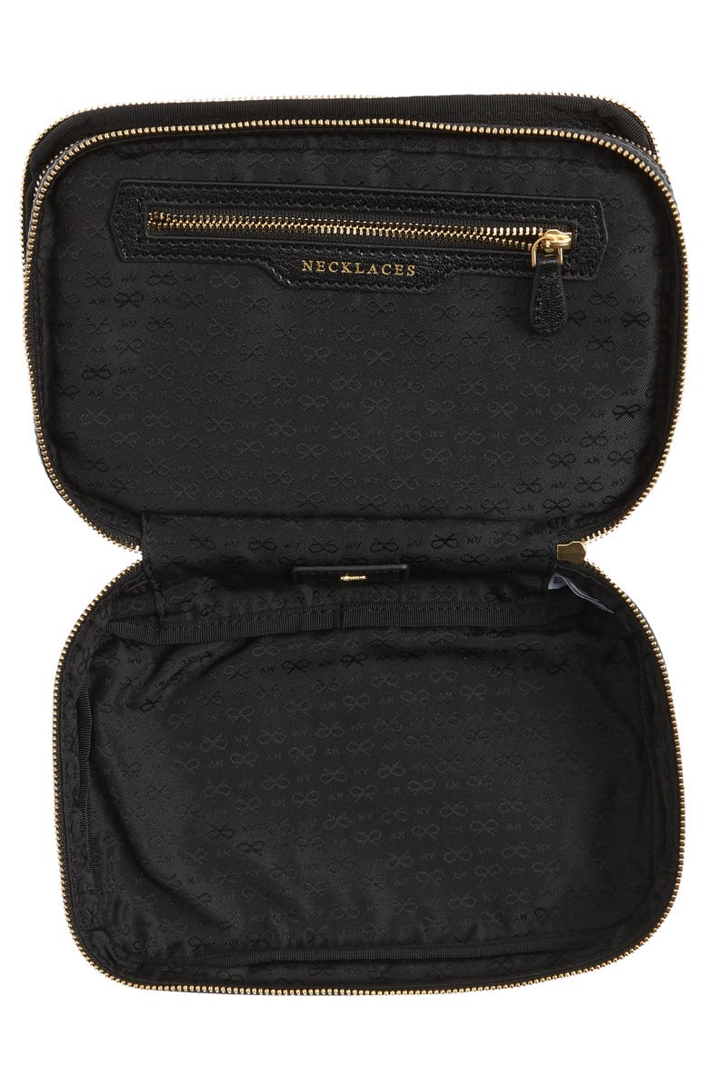 Anya Hindmarch Zip Around Nylon Jewelry Case, Alternate, color,