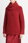 Vince Bouclé Turtleneck Tunic Sweater