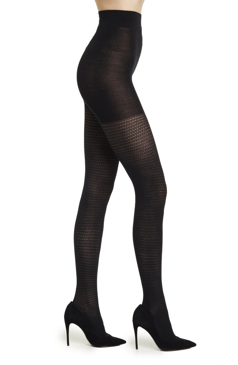 Wolford Openwork Jacquard Tights, Main, color,