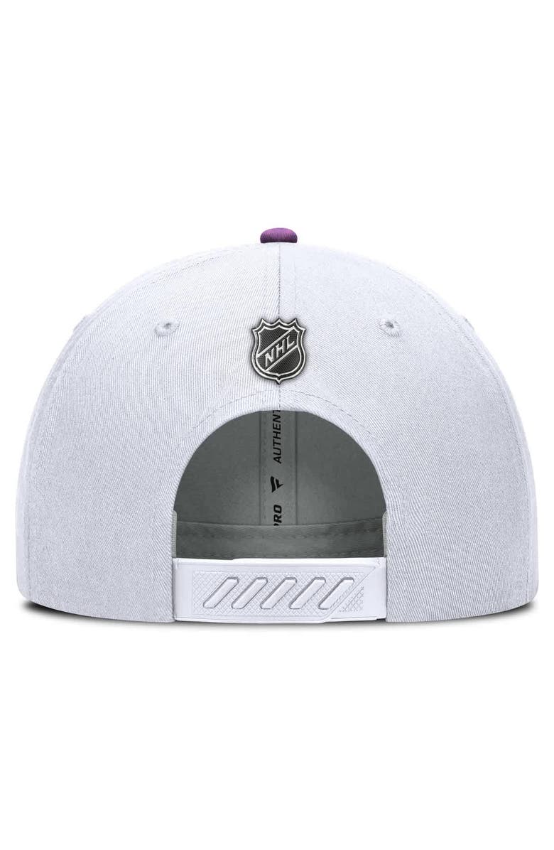 FANATICS Men's Fanatics White New Jersey Devils Authentic Pro Hockey Fights Cancer Adjustable Hat, Alternate, color,