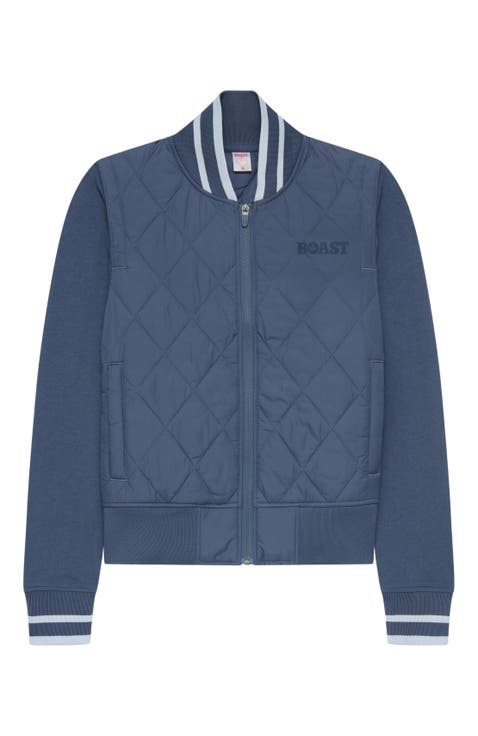 Quilted Varsity Bomber
