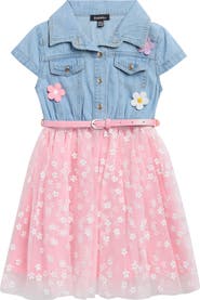 Zunie Kids' Mixed Media Dress