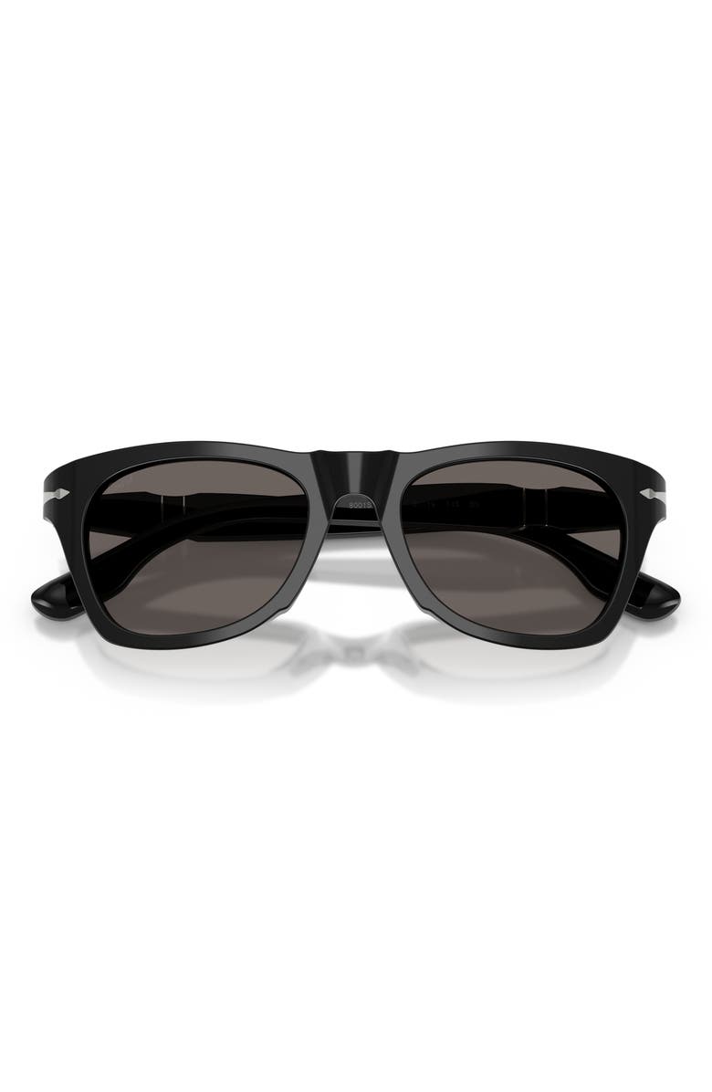 Persol 51mm Phantos Sunglasses, Alternate, color, Black / Dark Gryey