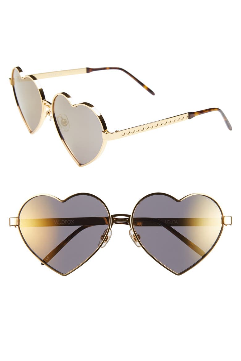 'Lolita Deluxe' 59mm Sunglasses, Main, color, GOLD