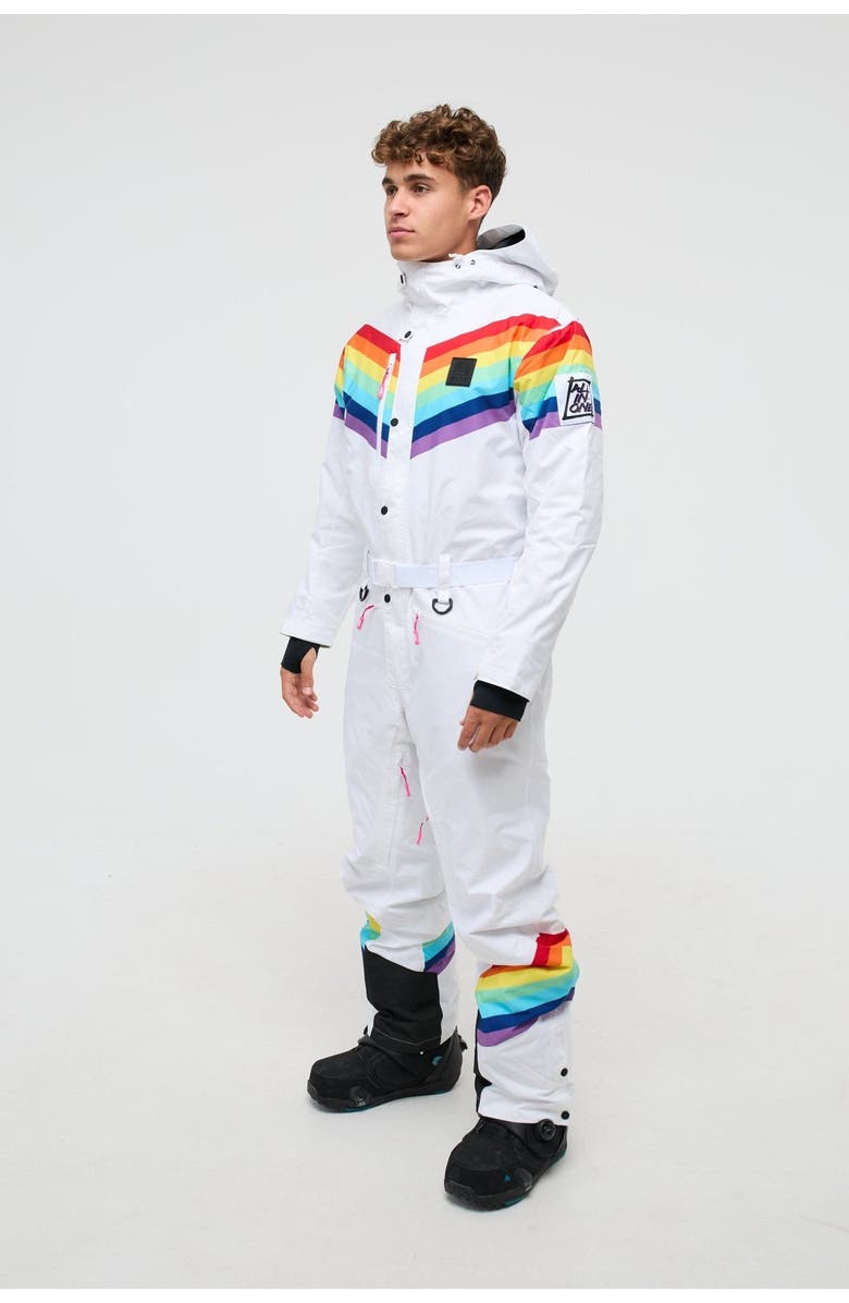 OOSC Rainbow Road Ski Suit - Mens, Alternate, color, Multi-Colour